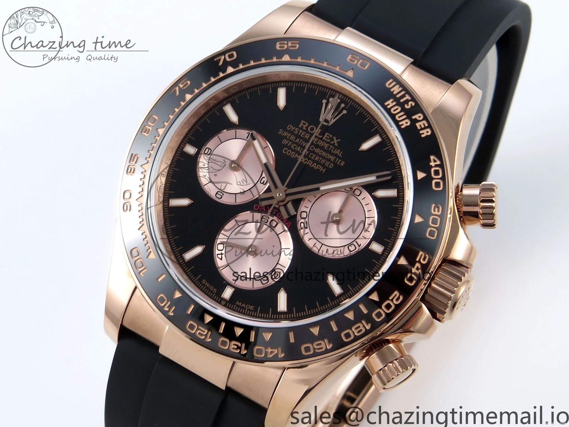 0206 Bold Daytona 126515 QF 1:1 Best Edition Black RG Dial on Oysterflex Strap SH4131 V 702